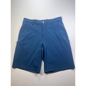 Columbia PFG Fishing Shorts Mens 32 Blue Omni-Shield Performance Cargo 10L